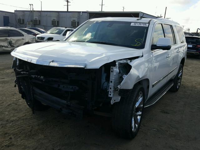 1GYS4HKJ1GR185967 - 2016 CADILLAC ESCALADE E WHITE photo 2