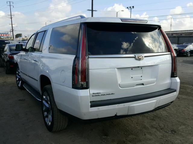 1GYS4HKJ1GR185967 - 2016 CADILLAC ESCALADE E WHITE photo 3