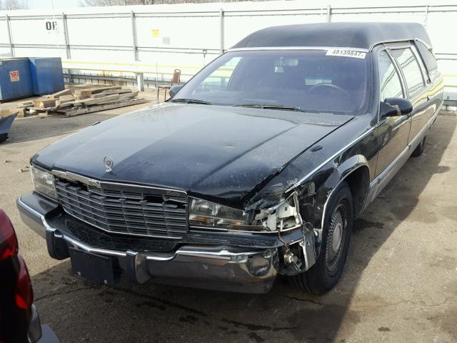 1G6DW52P5TR709209 - 1996 CADILLAC FLEETWOOD BLACK photo 2