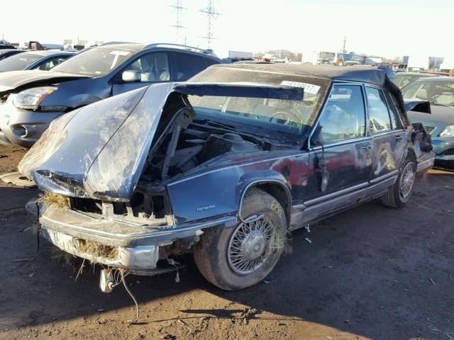 1G4CW54C6K1605209 - 1989 BUICK ELECTRA PA BLUE photo 2