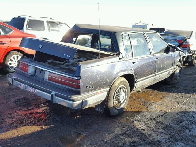 1G4CW54C6K1605209 - 1989 BUICK ELECTRA PA BLUE photo 4