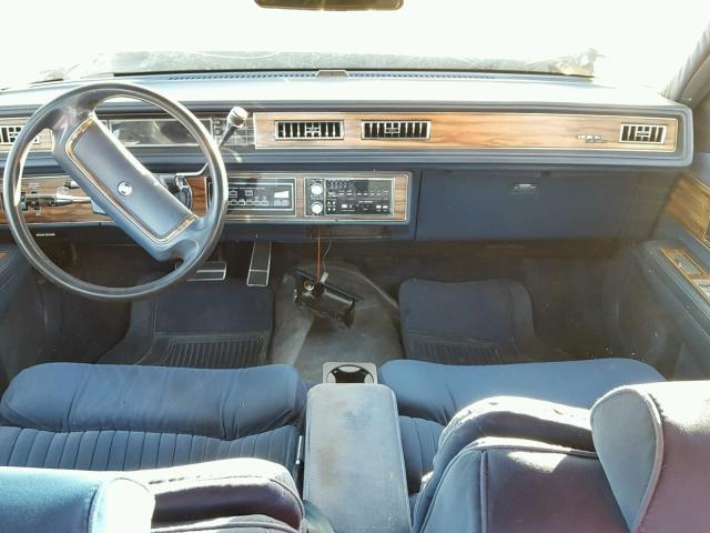 1G4CW54C6K1605209 - 1989 BUICK ELECTRA PA BLUE photo 9