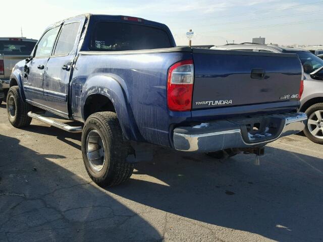 5TBDT44185S493653 - 2005 TOYOTA TUNDRA DOU BLUE photo 3