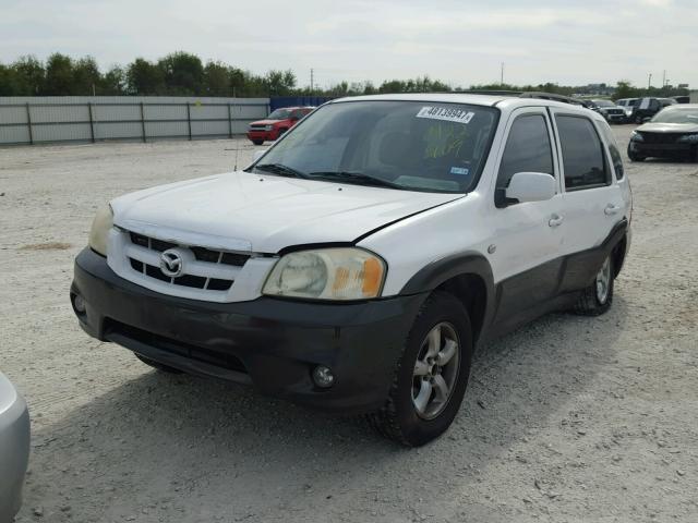 4F2YZ04126KM22909 - 2006 MAZDA TRIBUTE S WHITE photo 2