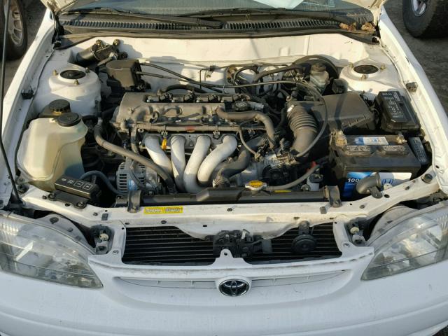 2T1BR12EXYC299785 - 2000 TOYOTA COROLLA VE WHITE photo 7