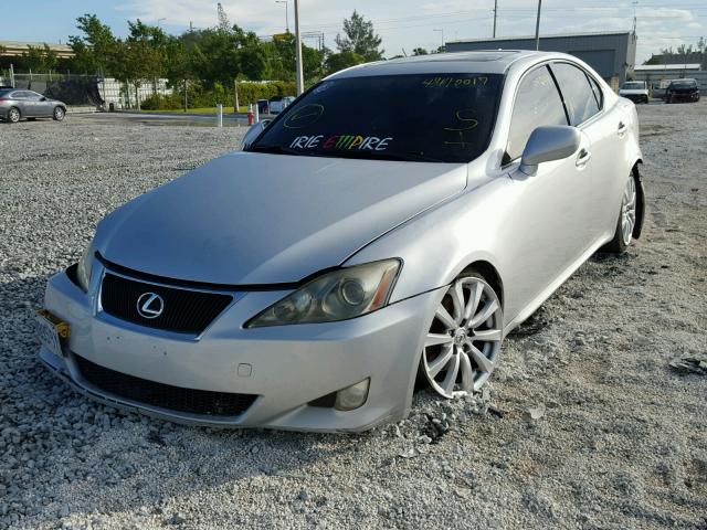 JTHBK262782064672 - 2008 LEXUS IS 250 SILVER photo 2