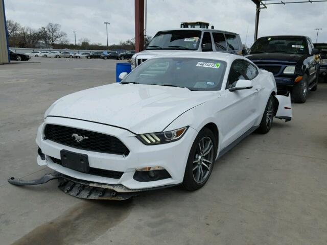 1FA6P8TH6F5350031 - 2015 FORD MUSTANG WHITE photo 2