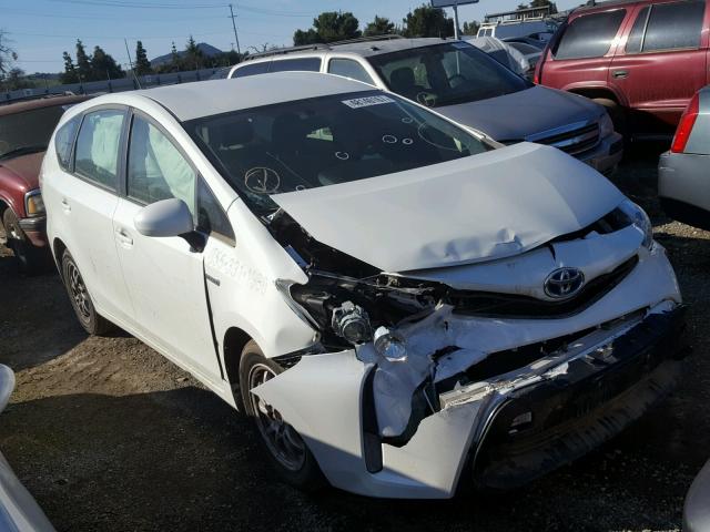 JTDZN3EU1FJ028950 - 2015 TOYOTA PRIUS V WHITE photo 1