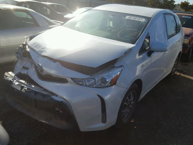 JTDZN3EU1FJ028950 - 2015 TOYOTA PRIUS V WHITE photo 2