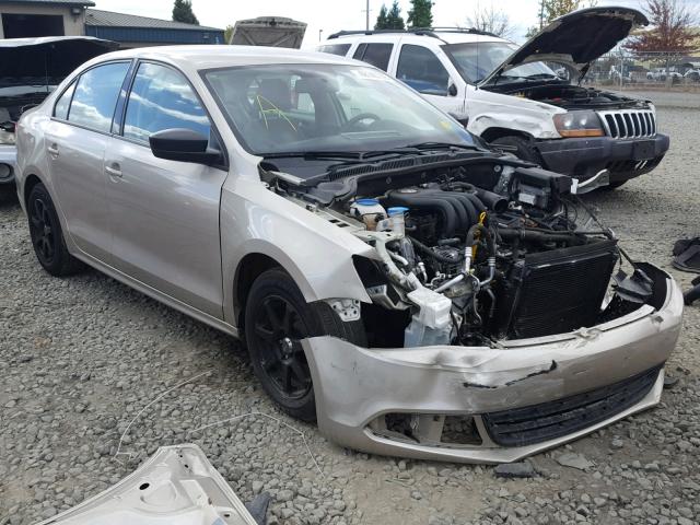 3VW2K7AJ1EM250531 - 2014 VOLKSWAGEN JETTA BASE ოქროსფერი ფოტო 1