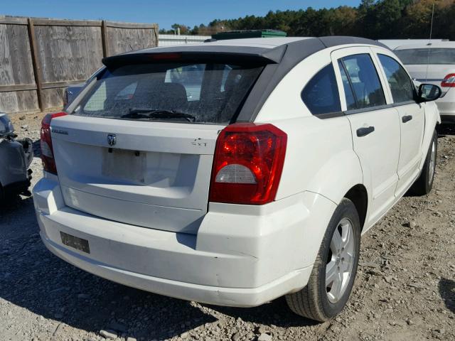 1B3HB48B58D655416 - 2008 DODGE CALIBER SX WHITE photo 4