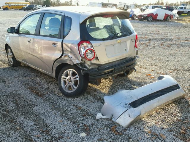 KL1TD6DE9BB218057 - 2011 CHEVROLET AVEO LS 银色 照片 3