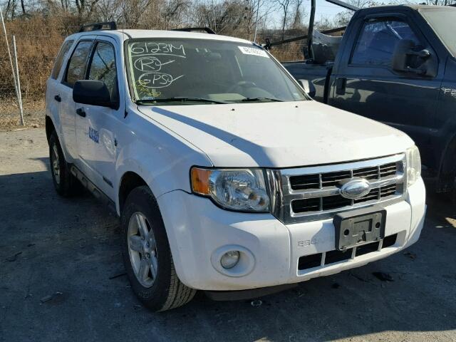 1FMCU59H88KB12550 - 2008 FORD ESCAPE HEV WHITE photo 1