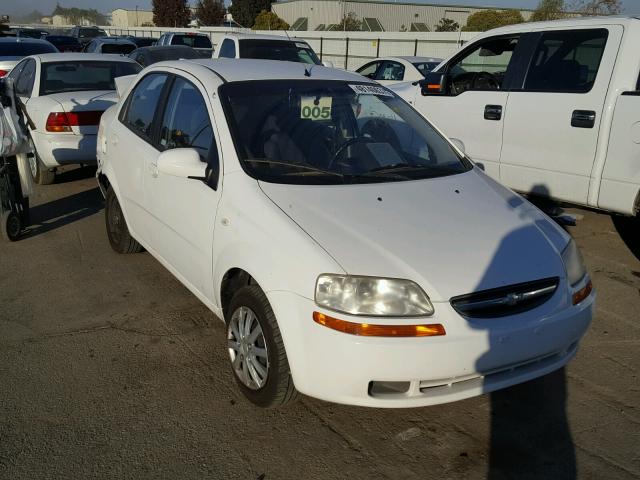 KL1TD56666B542637 - 2006 CHEVROLET AVEO BASE WHITE photo 1