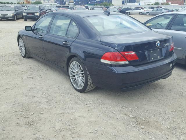 WBAHN835X8DT83876 - 2008 BMW 750 LI BLACK photo 3