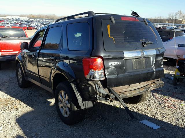 4F2CZ02Z08KM21960 - 2008 MAZDA TRIBUTE I BLACK photo 3