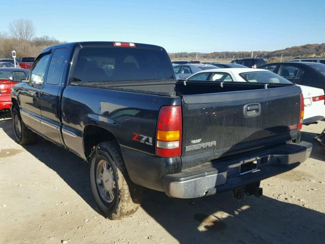 2GTEK19T921162557 - 2002 GMC NEW SIERRA BLACK photo 3