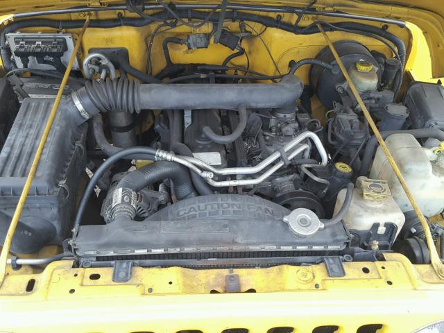 1J4FA49S11P304041 - 2001 JEEP WRANGLER / YELLOW photo 7