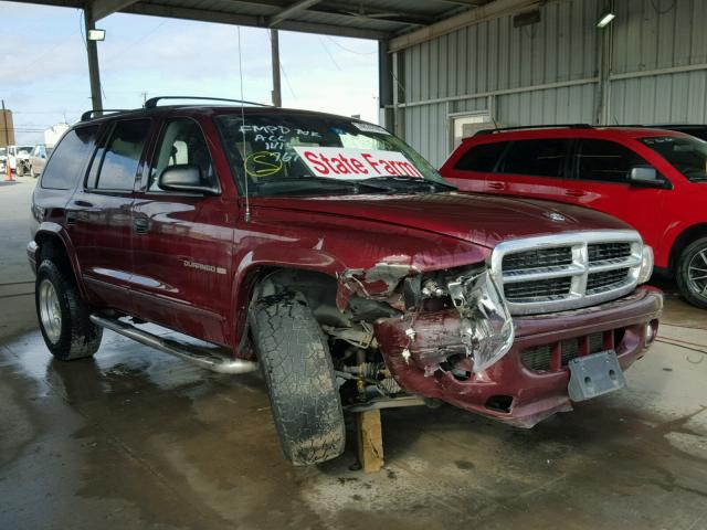 1B4HS28N91F632631 - 2001 DODGE DURANGO BURGUNDY photo 1