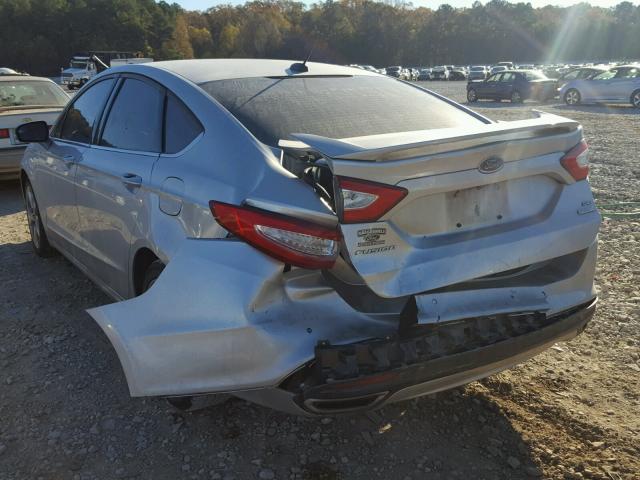 3FA6P0H97FR203054 - 2015 FORD FUSION SE SILVER photo 3