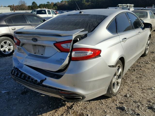 3FA6P0H97FR203054 - 2015 FORD FUSION SE SILVER photo 4