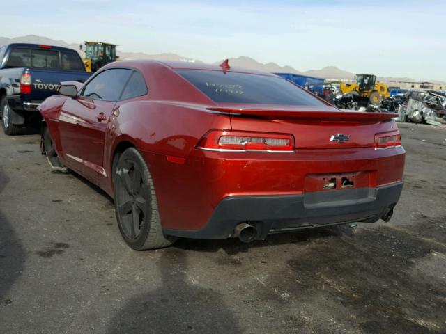 2G1FC1E37E9270147 - 2014 CHEVROLET CAMARO LT RED photo 3