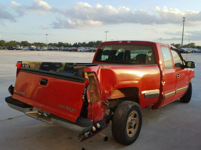 2GCEC19V011165005 - 2001 CHEVROLET SILVERADO RED photo 4