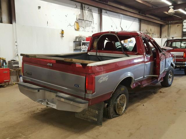 1FTHX26F8VEA44912 - 1997 FORD F250 RED photo 4