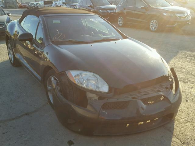 4A3AL25F28E021741 - 2008 MITSUBISHI ECLIPSE SP BLACK photo 1