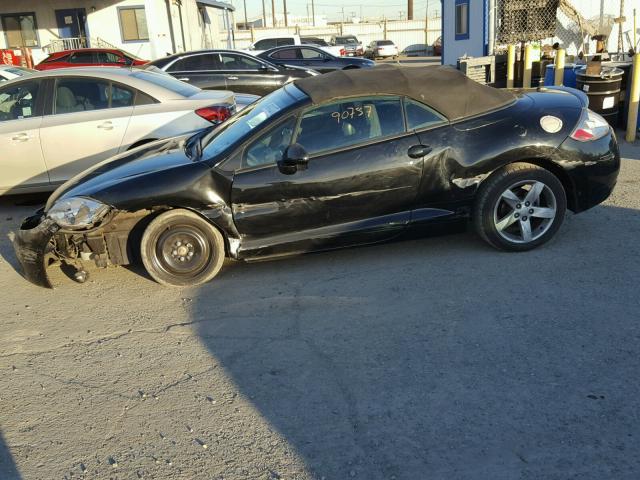 4A3AL25F28E021741 - 2008 MITSUBISHI ECLIPSE SP BLACK photo 9