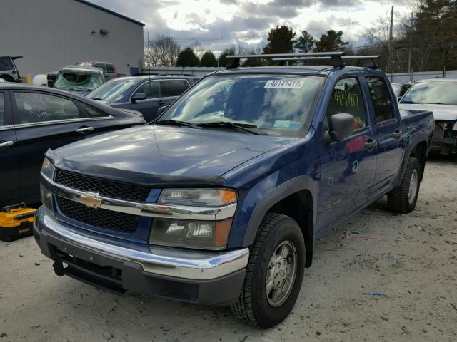 1GCDT136958200740 - 2005 CHEVROLET COLORADO BLUE photo 2