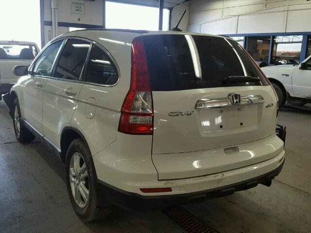 JHLRE4H72BC028016 - 2011 HONDA CR-V EXL WHITE photo 3