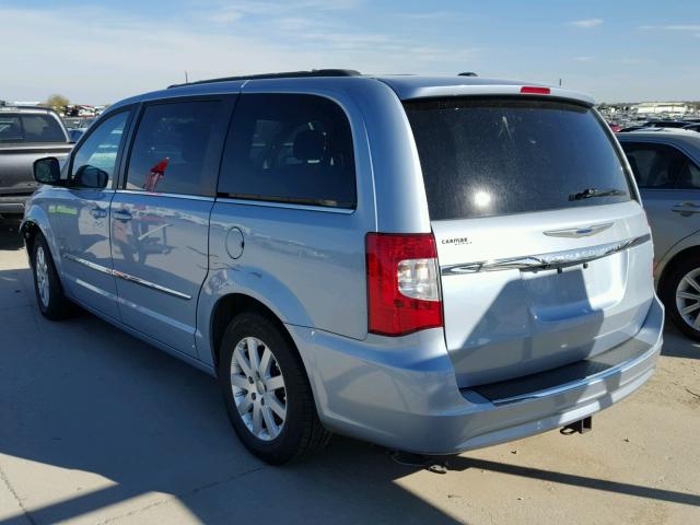 2C4RC1BG8DR756217 - 2013 CHRYSLER TOWN & COU BLUE photo 3