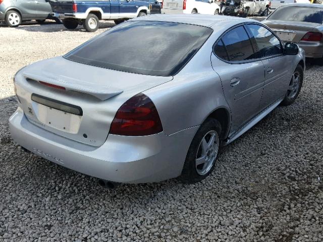 2G2WP522341299192 - 2004 PONTIAC GRAND PRIX SILVER photo 4