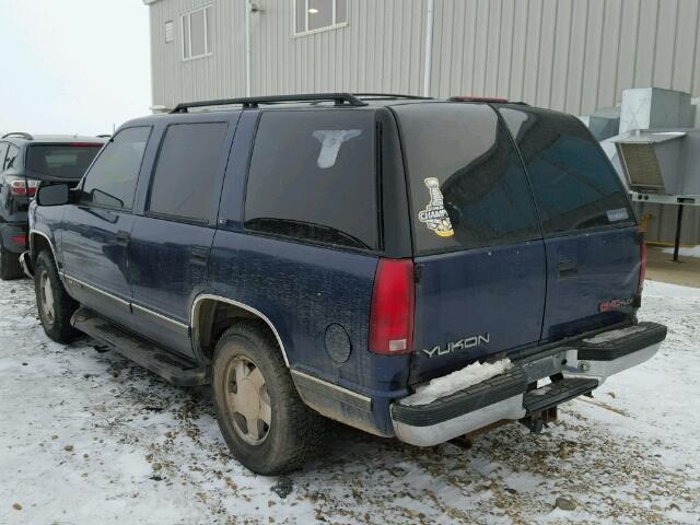 1GKEK13R7VJ722149 - 1997 GMC YUKON BLUE photo 3