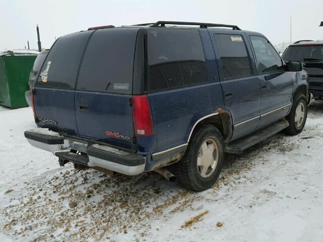 1GKEK13R7VJ722149 - 1997 GMC YUKON BLUE photo 4