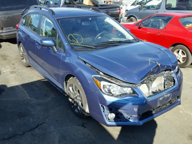 JF1GPAU68F8205080 - 2015 SUBARU IMPREZA SP BLUE photo 1