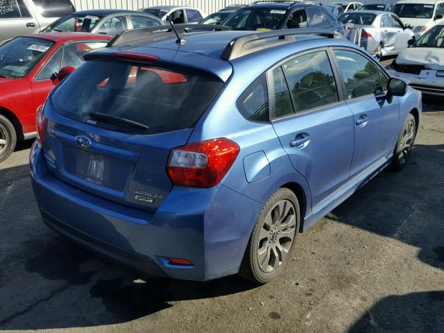 JF1GPAU68F8205080 - 2015 SUBARU IMPREZA SP BLUE photo 4