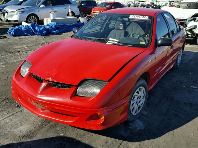 1G2JB5248Y7410645 - 2000 PONTIAC SUNFIRE SE RED photo 2