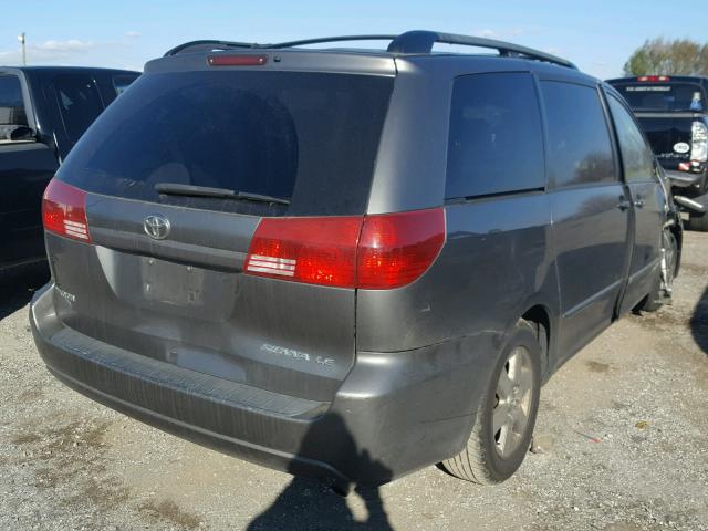 5TDZA23C14S163569 - 2004 TOYOTA SIENNA CE TAN photo 4