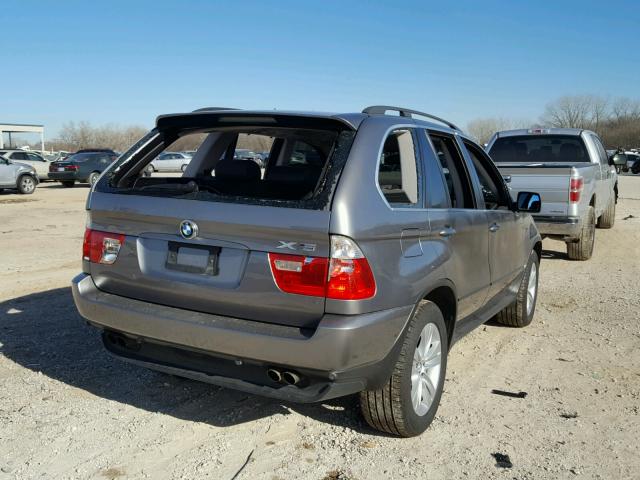 5UXFB53565LV11080 - 2005 BMW X5 4.4I GRAY photo 4