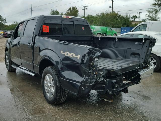 1FTFW1EF6DFD74644 - 2013 FORD F150 SUPER BLACK photo 3