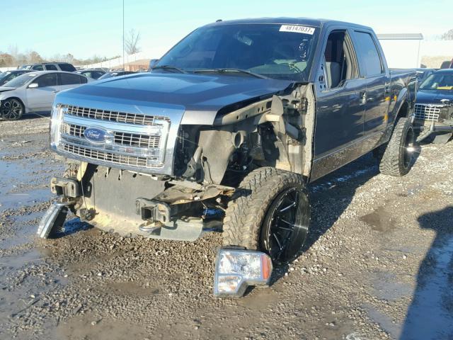 1FTFW1EF4DFB80467 - 2013 FORD F150 SUPER GRAY photo 2