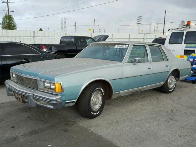 1N69U7C161615 - 1977 CHEVROLET CAPRICE BLUE photo 2