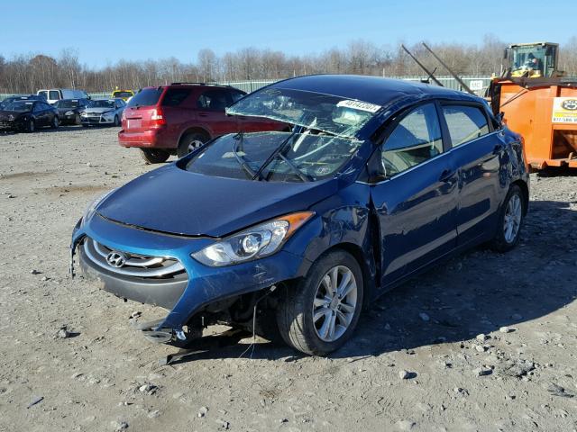 KMHD35LHXFU246915 - 2015 HYUNDAI ELANTRA GT BLUE photo 2