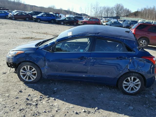 KMHD35LHXFU246915 - 2015 HYUNDAI ELANTRA GT BLUE photo 9