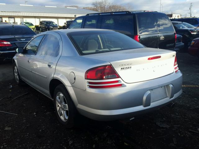 1B3EL46X22N237167 - 2002 DODGE STRATUS SE SILVER photo 3