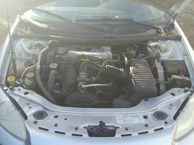 1B3EL46X22N237167 - 2002 DODGE STRATUS SE SILVER photo 7