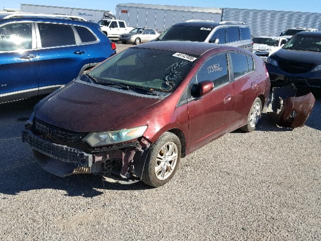 JHMZE2H70BS007025 - 2011 HONDA INSIGHT EX MAROON photo 2