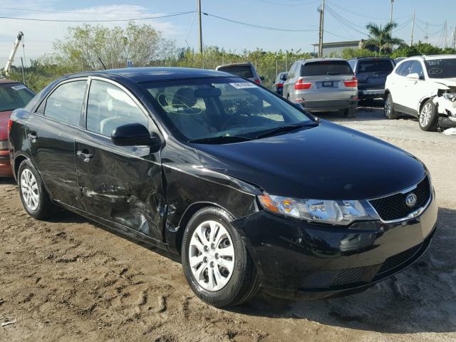 KNAFT4A27A5820389 - 2010 KIA FORTE LX BLACK photo 1